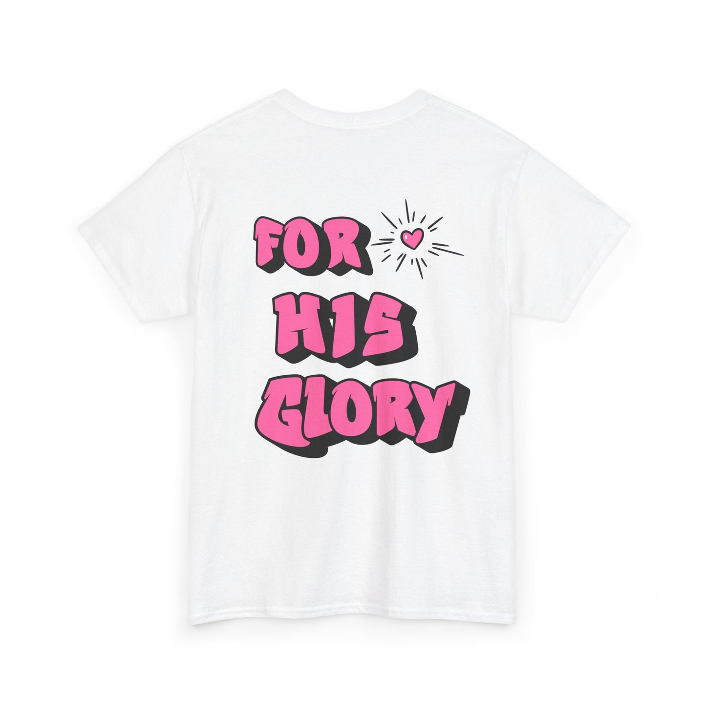 Christian Heavy Cotton Tee 'For His Glory'