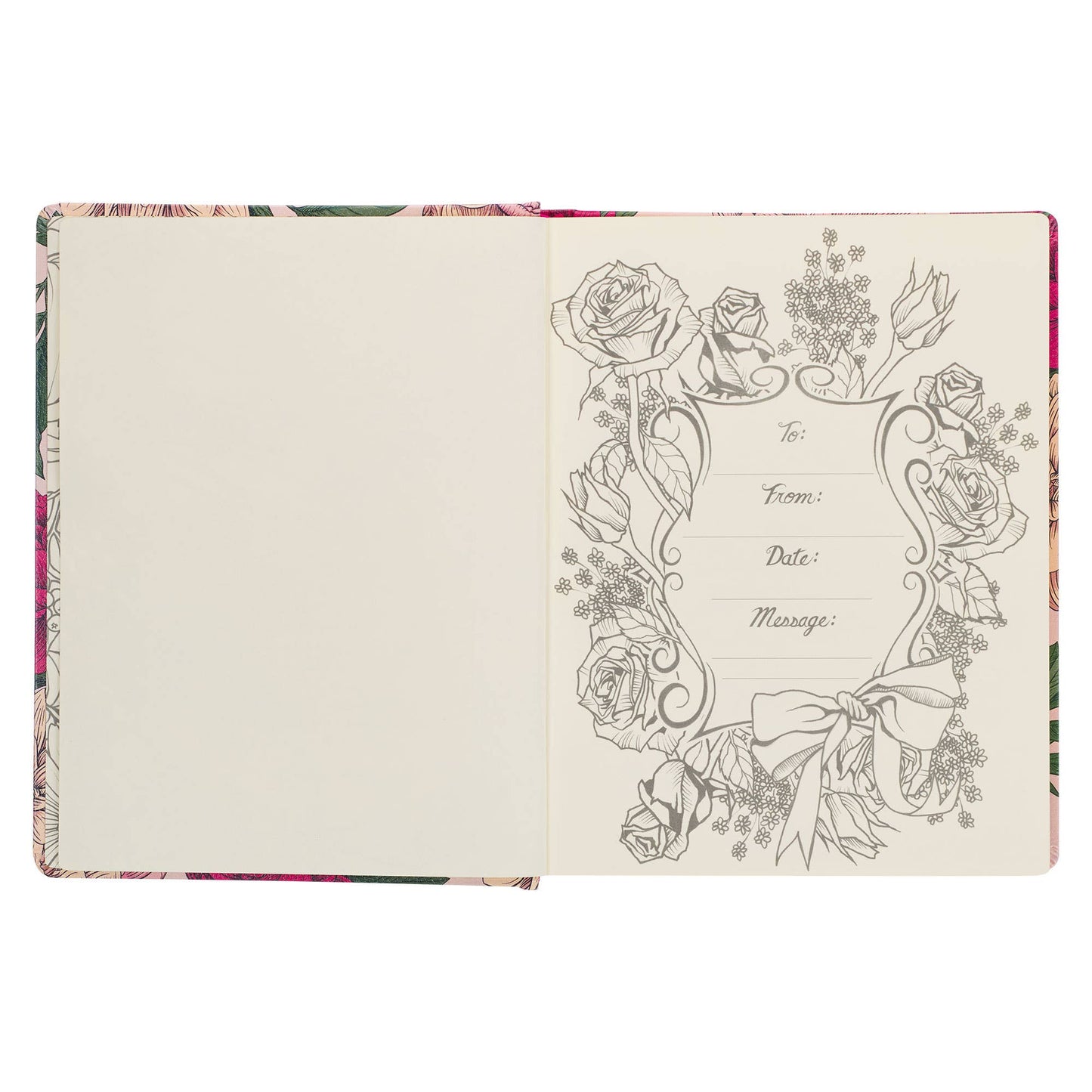 KJV My Creative Bible Hardcover, Pink Floral Printed