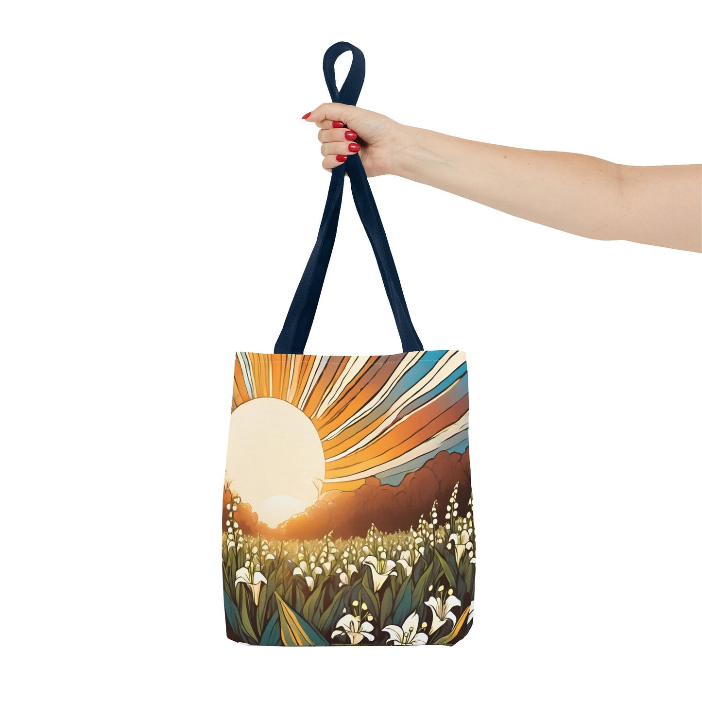 New Day Sunshine and Lily All-over Design Medium Bible Book Bag