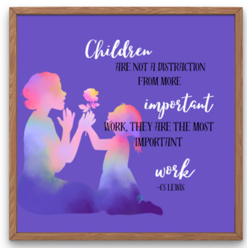 C.S. Lewis Quote 4x4 Print