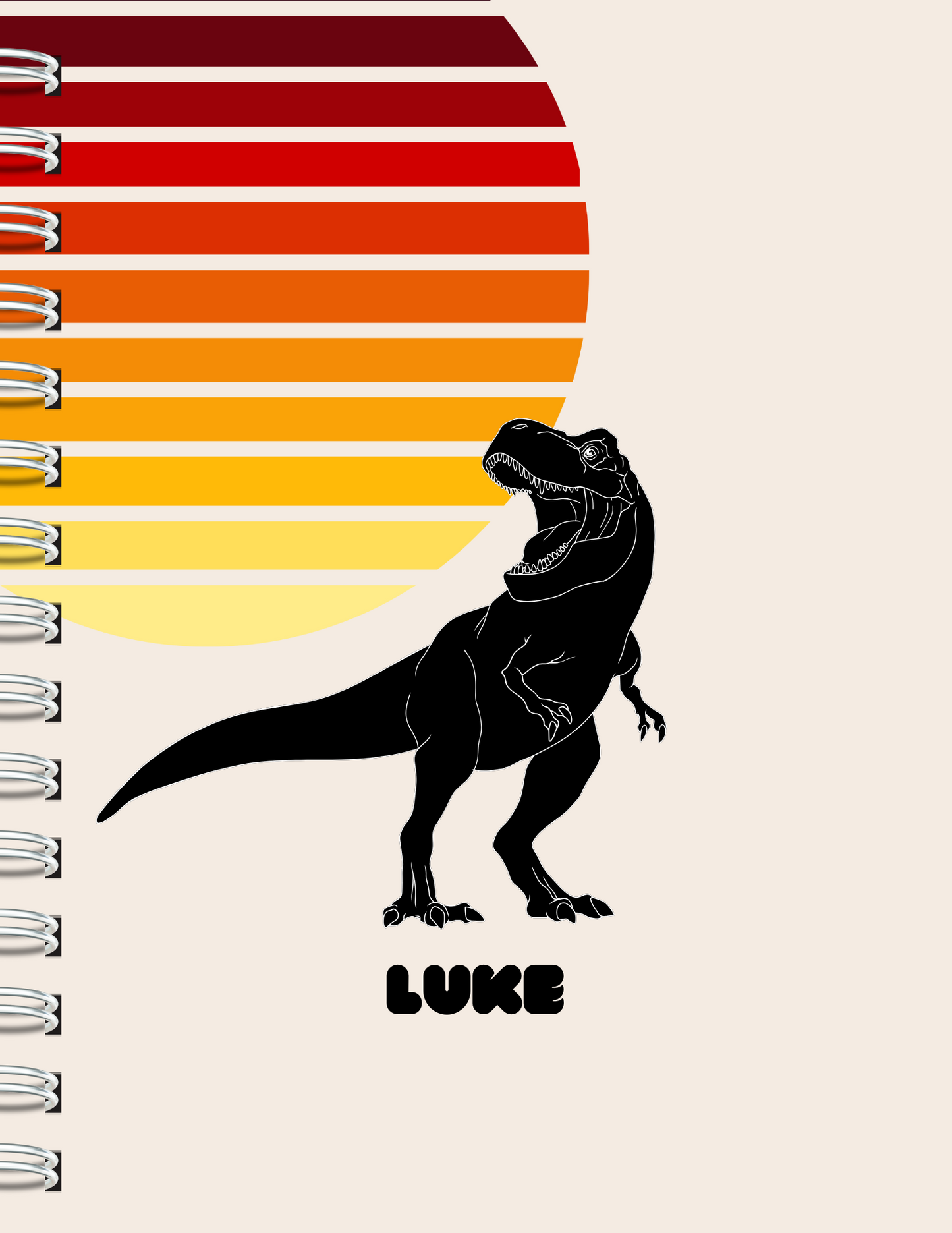 Personalized Wide-Ruled Notebooks