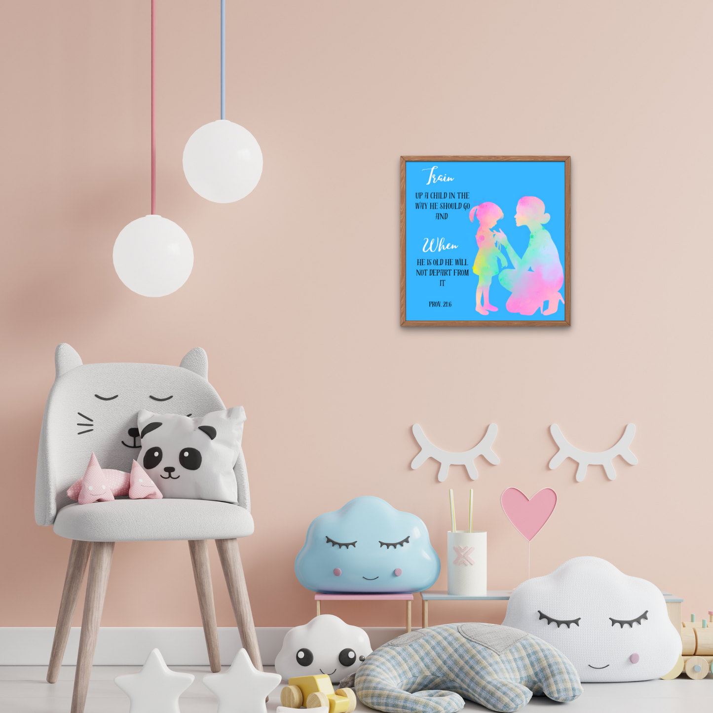 Train up a Child 4x4 digital Print