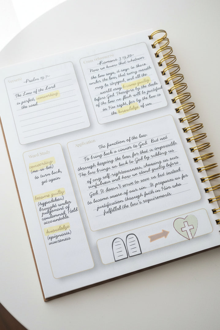 Berean Journal – Bible Study Journal with Verse Mapping, Lexicon Word Studies & Scripture Cross-References