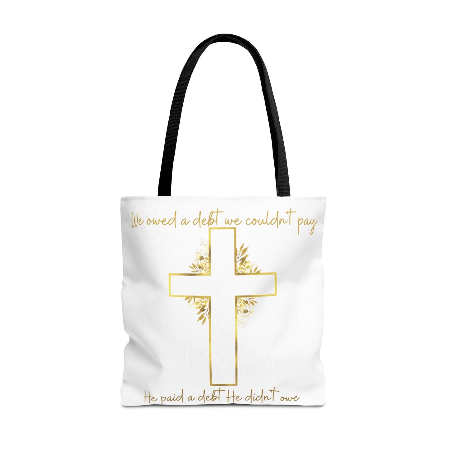 It is Finished! Large Christian Tote Bag – All-Over Print Faith Gift