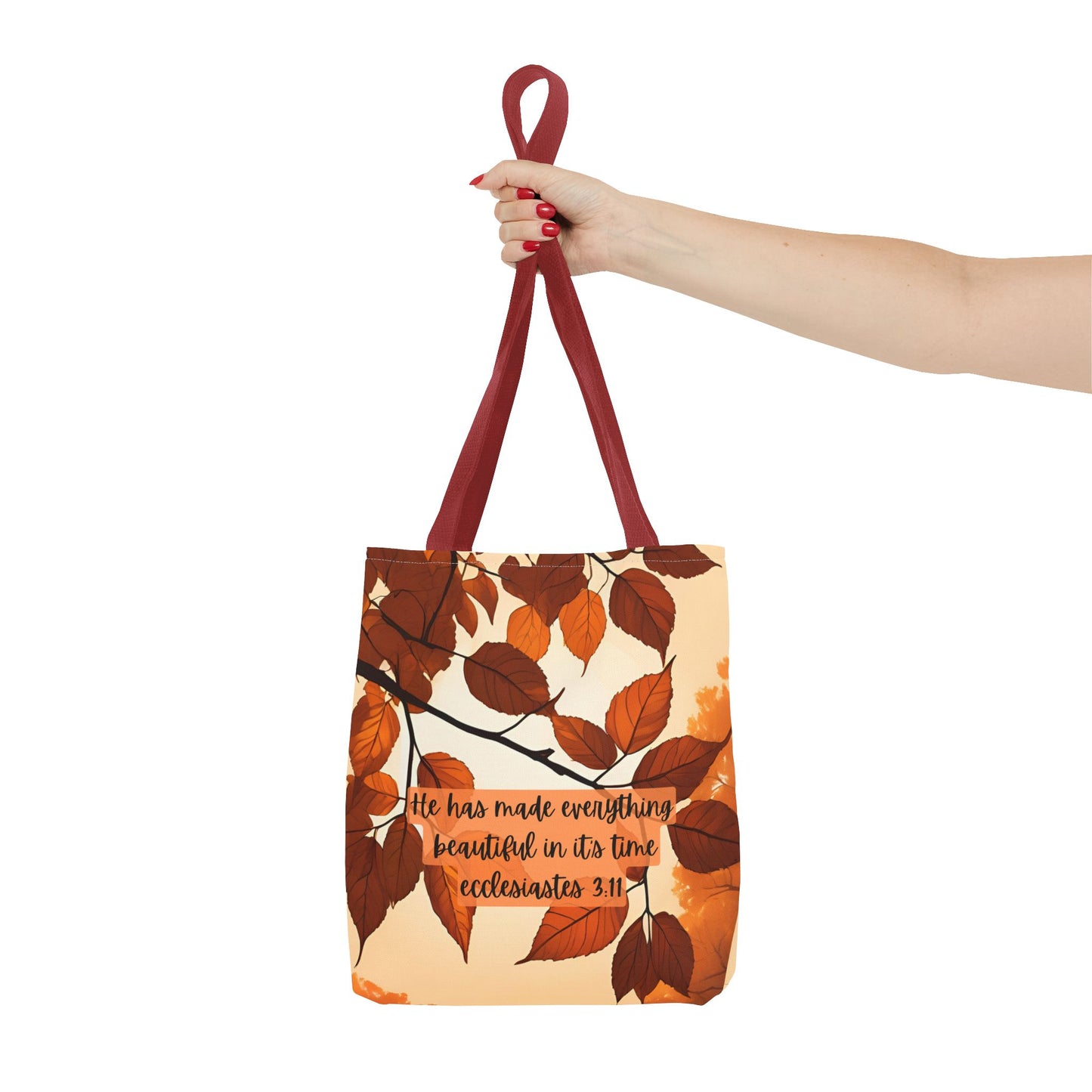 Fall Bible Book Bag – Ecclesiastes 3:11 Tote Bag