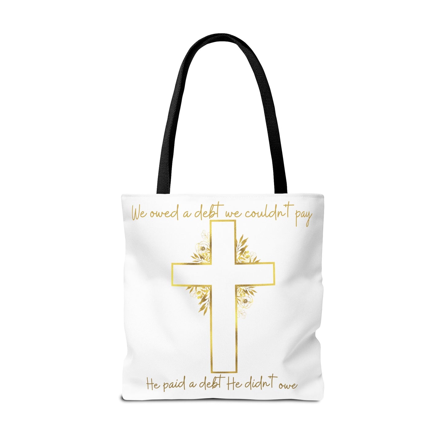 It is Finished! Large Christian Tote Bag – All-Over Print Faith Gift