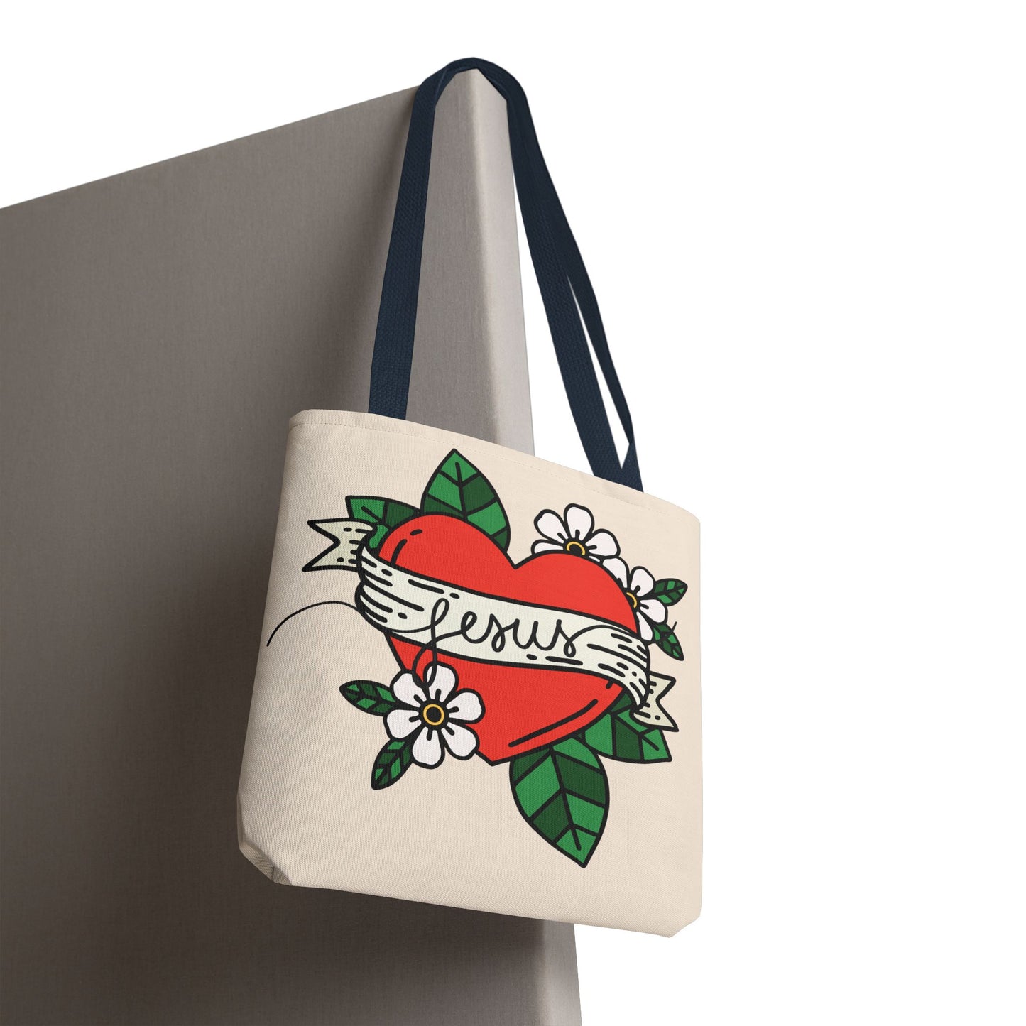 Jesus All-Over Print Tote Bag – Christian Bible Bag for Women