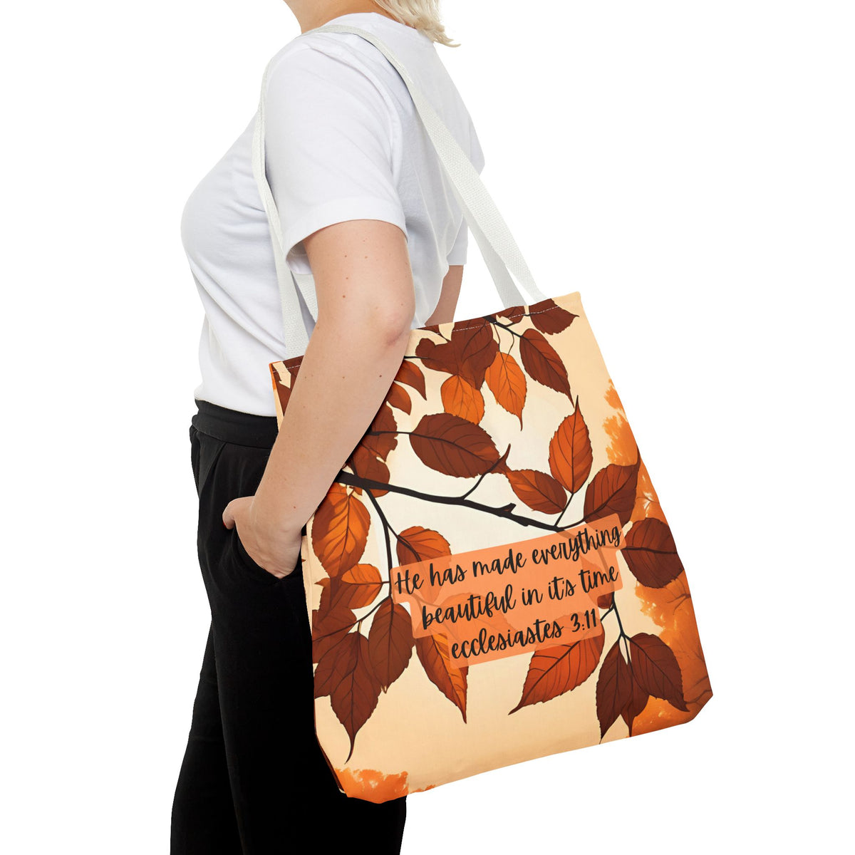 Fall Bible Book Bag – Ecclesiastes 3:11 Tote Bag