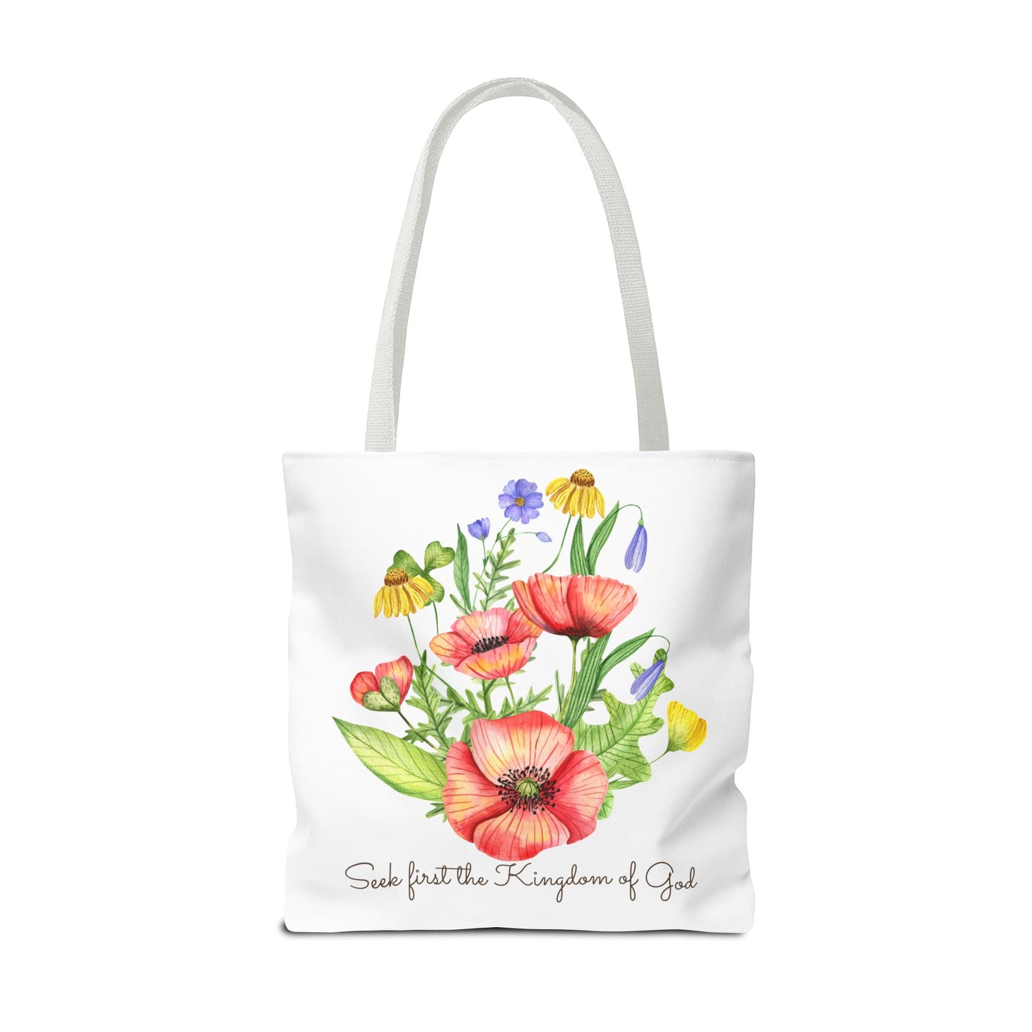 Seek First the Kingdom of God Large Tote Bag