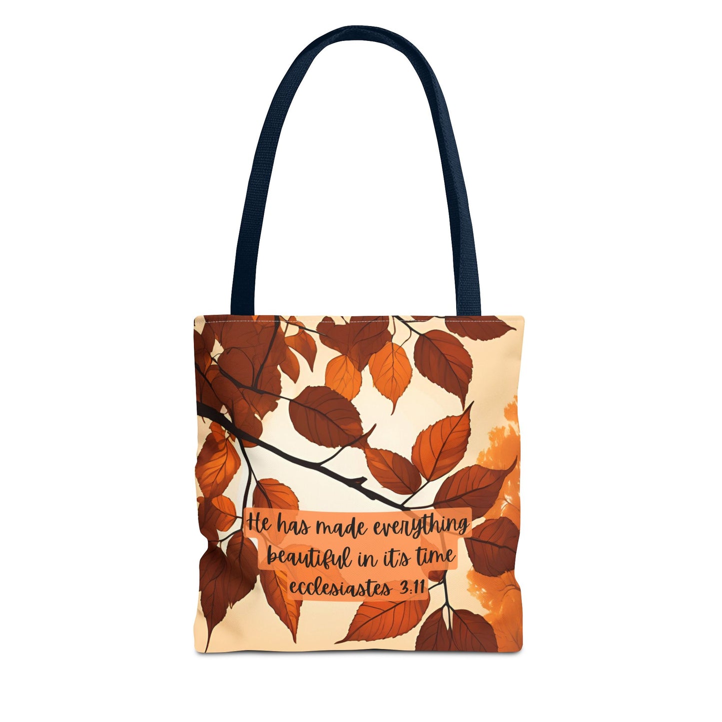 Fall Bible Book Bag – Ecclesiastes 3:11 Tote Bag
