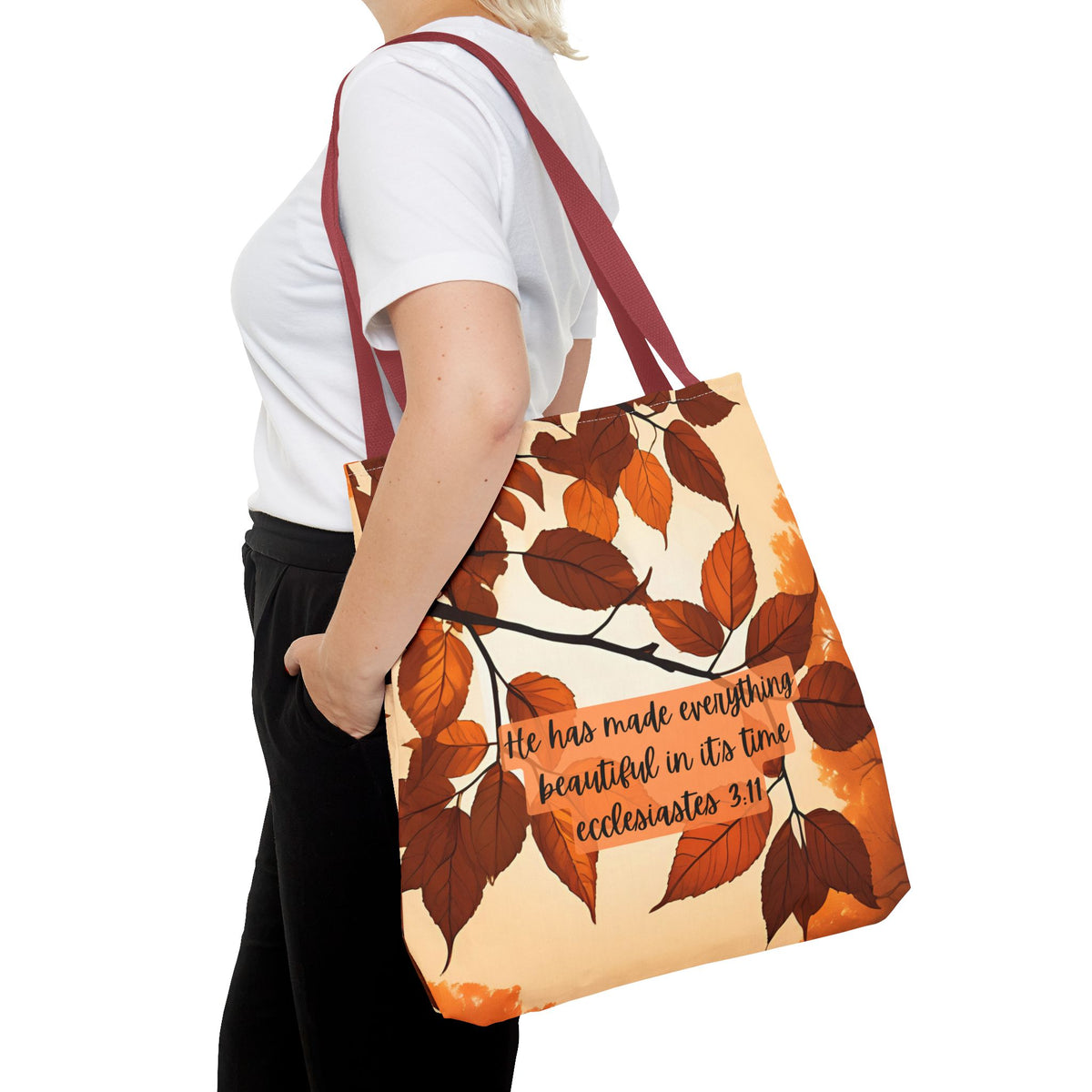 Fall Bible Book Bag – Ecclesiastes 3:11 Tote Bag