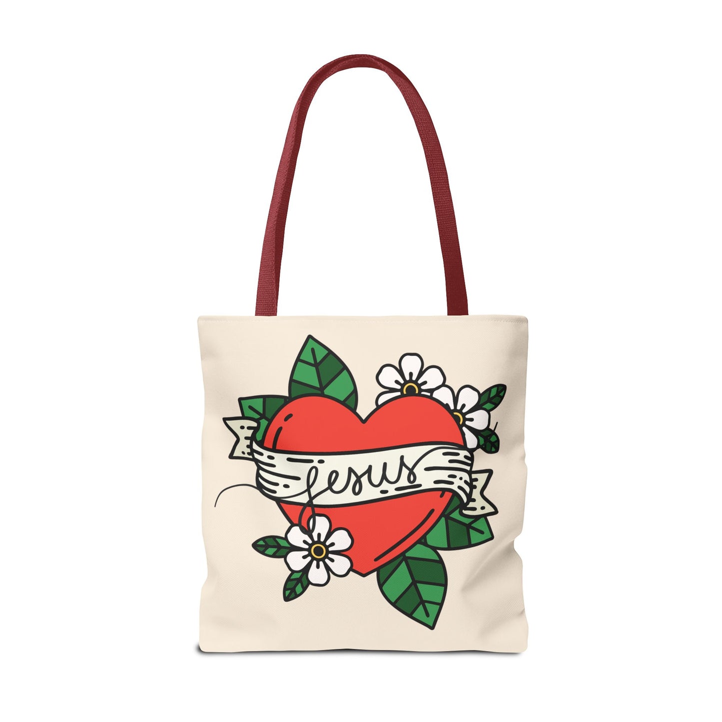 Jesus All-Over Print Tote Bag – Christian Bible Bag for Women