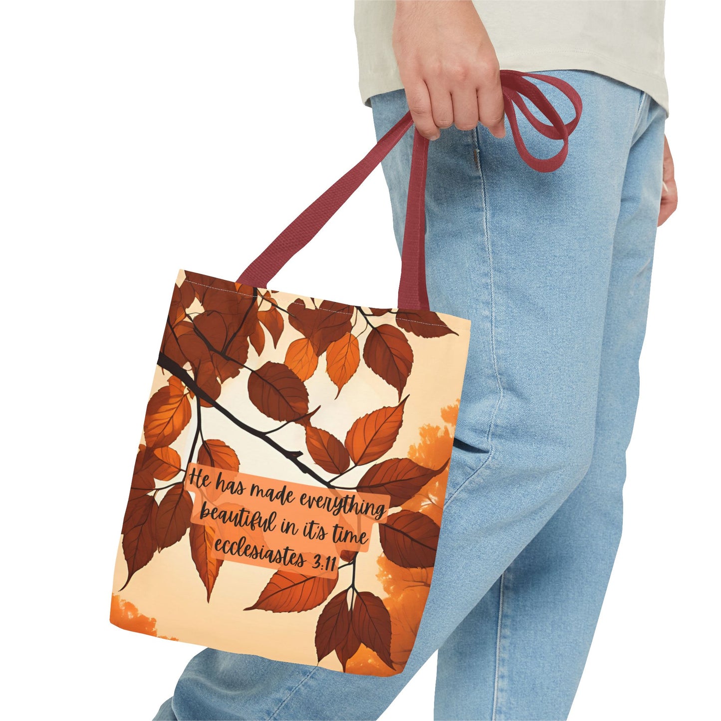 Fall Bible Book Bag – Ecclesiastes 3:11 Tote Bag