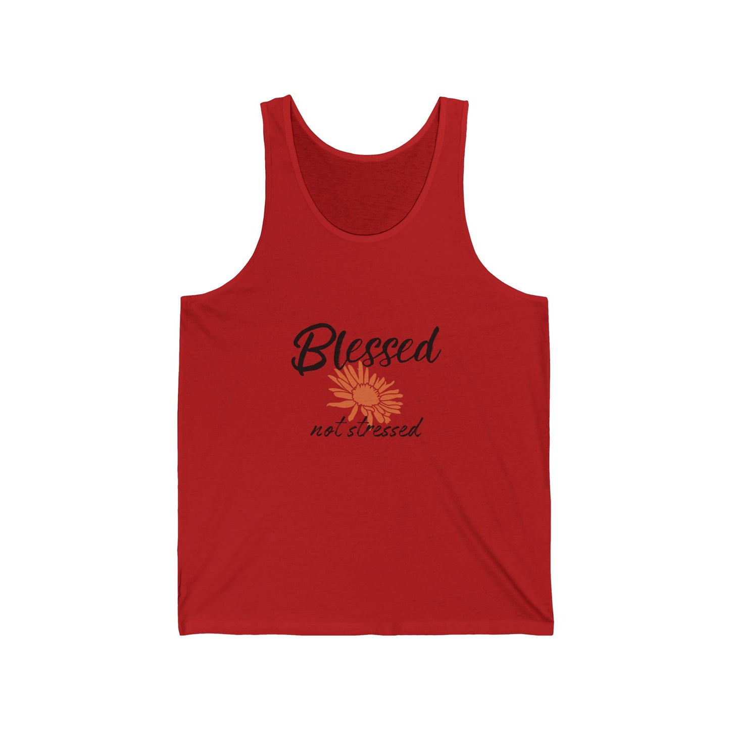 Blessed Not Stressed Tank Top, Workout, Summer Beach Top, available in 6 colors