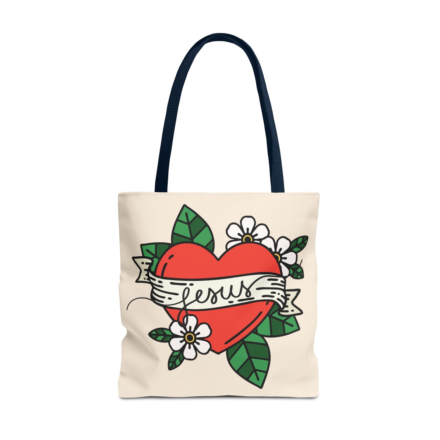 Jesus All-Over Print Tote Bag – Christian Bible Bag for Women