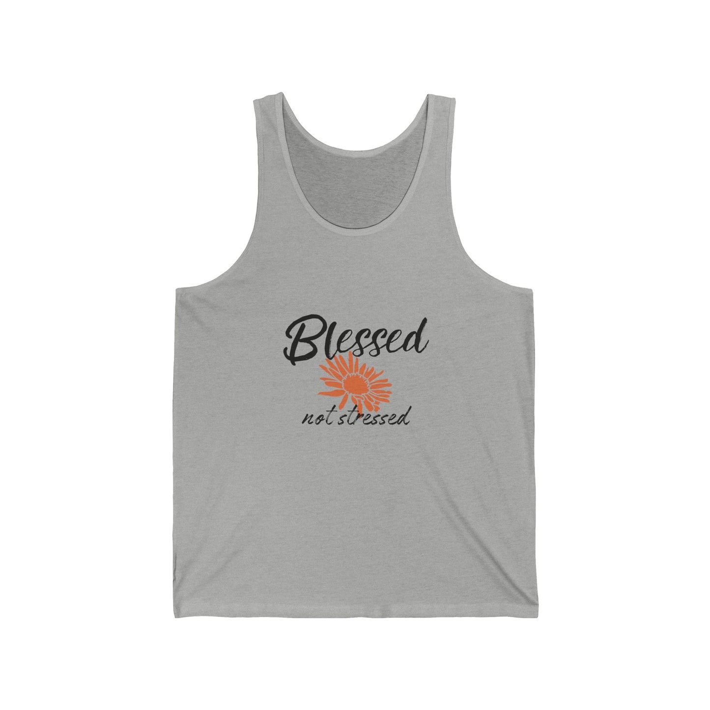 Blessed Not Stressed Tank Top, Workout, Summer Beach Top, available in 6 colors