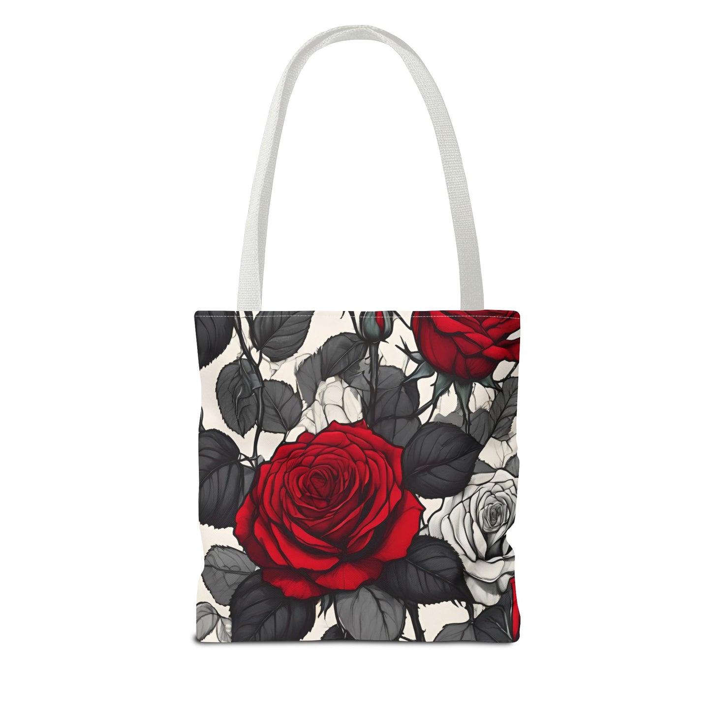 Free Indeed Rose All-Over Design Medium Tote Bag