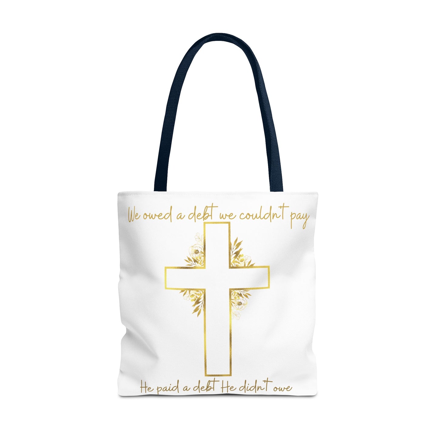 It is Finished! Large Christian Tote Bag – All-Over Print Faith Gift