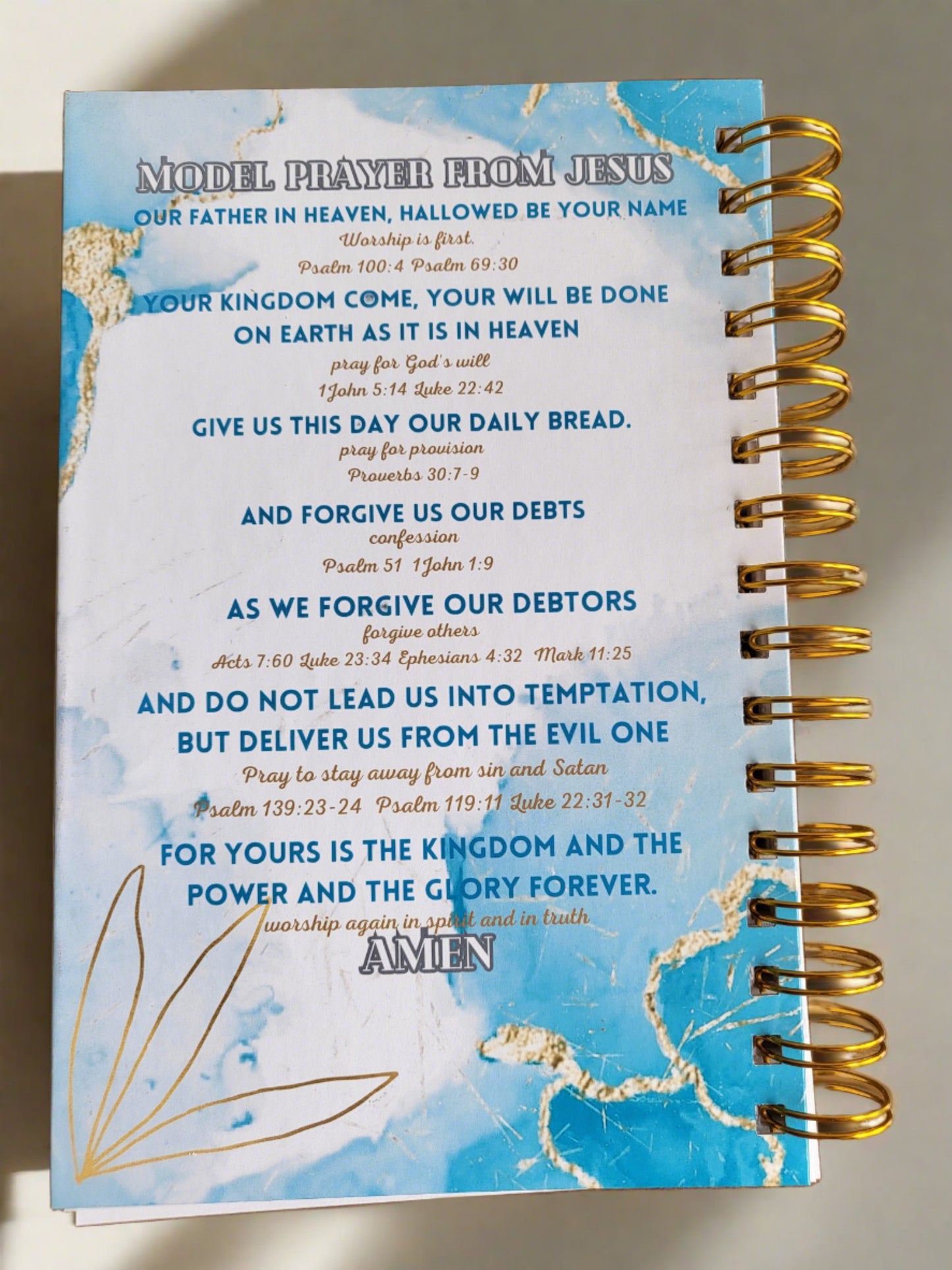 5 Minute Prayer Journal - Digital Download Printable PDF | Biblical Prayer Guide