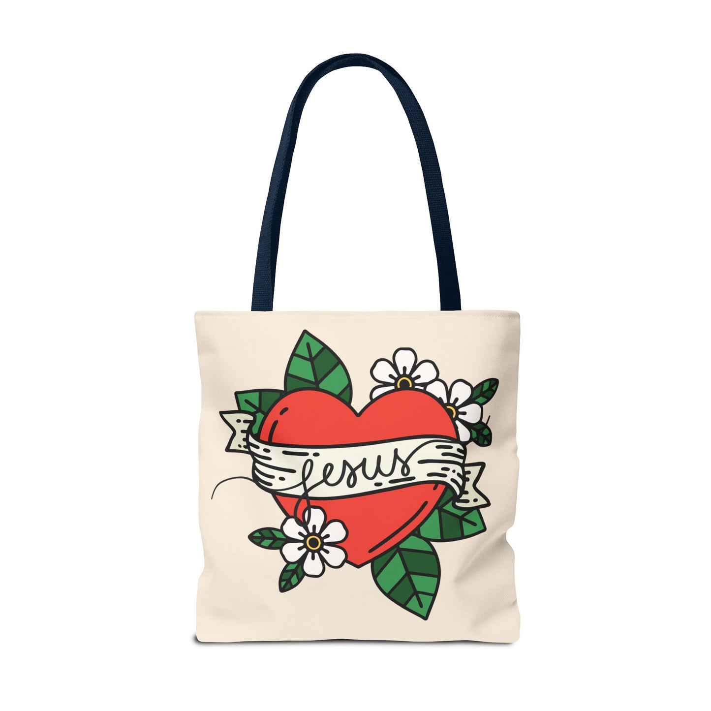 Jesus All-Over Print Tote Bag – Christian Bible Bag for Women