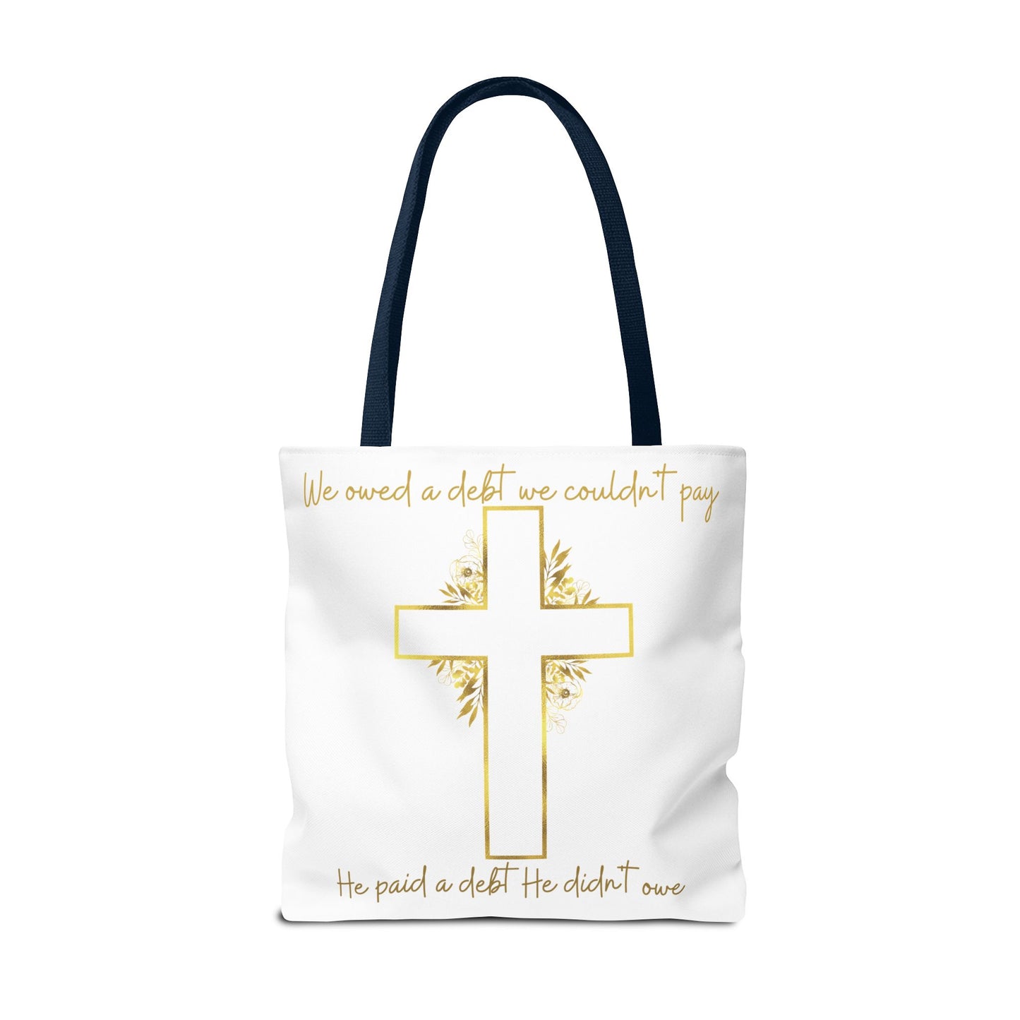 It is Finished! Large Christian Tote Bag – All-Over Print Faith Gift