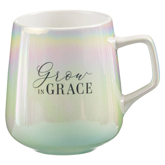 Mug Iridescent/White Grow in Grace
