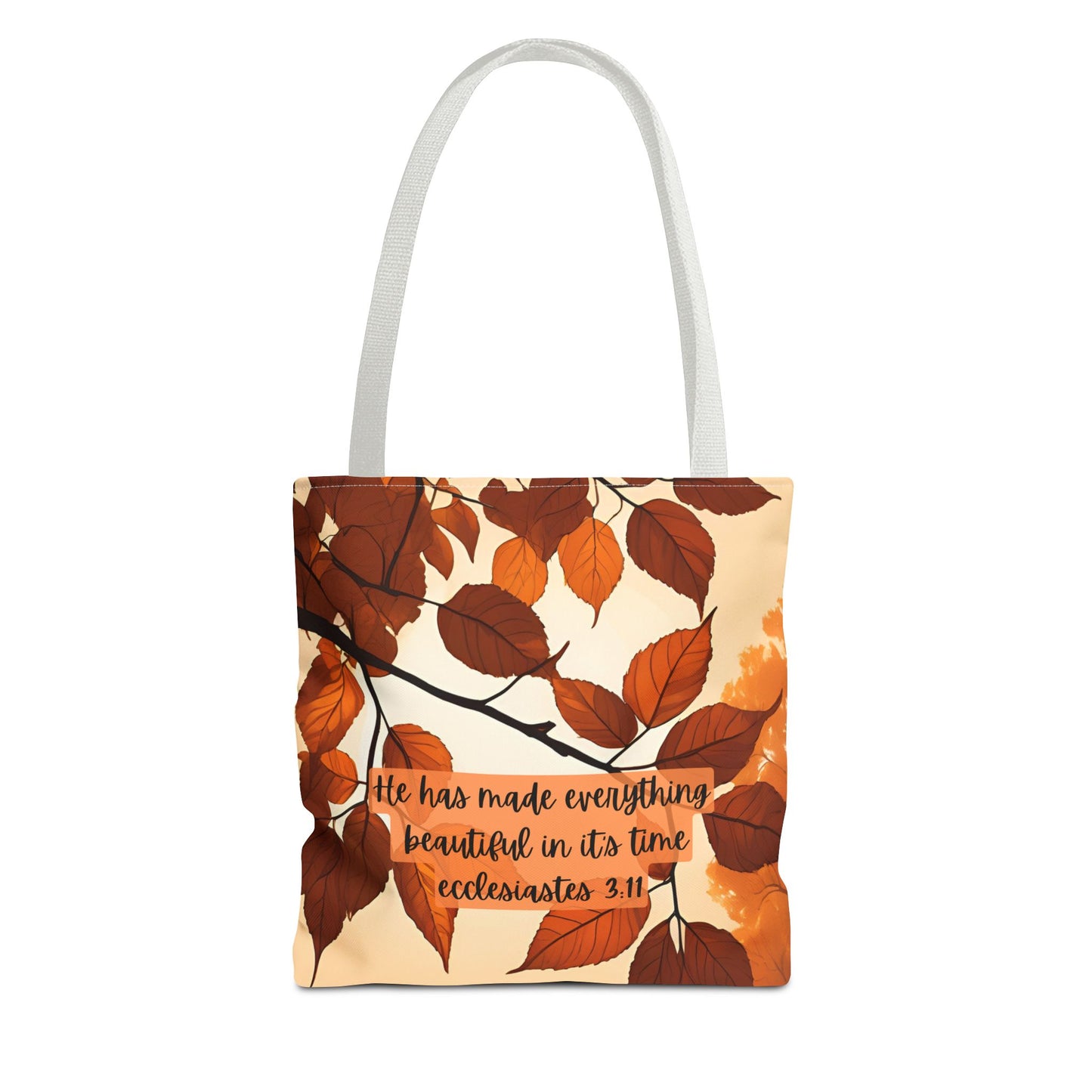 Fall Bible Book Bag – Ecclesiastes 3:11 Tote Bag