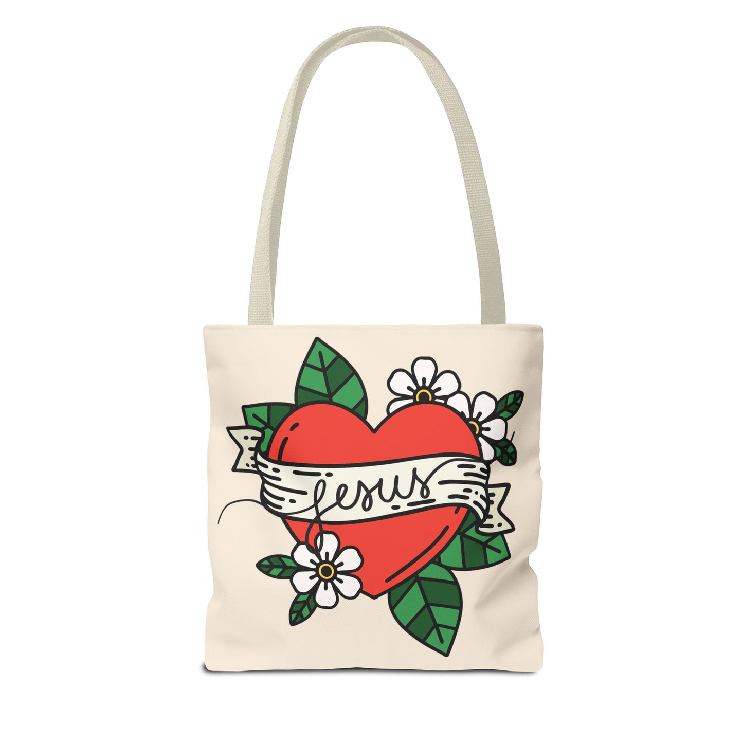 Jesus All-Over Print Tote Bag – Christian Bible Bag for Women