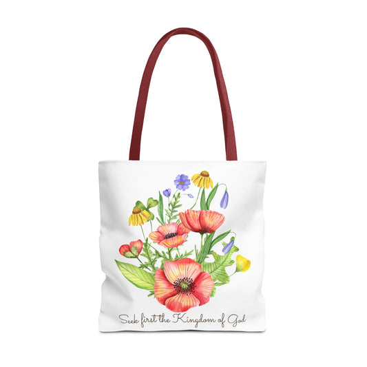 Seek First the Kingdom of God Large Tote Bag