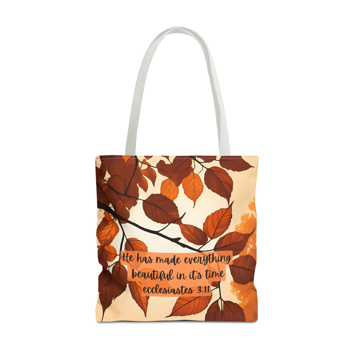 Fall Bible Book Bag – Ecclesiastes 3:11 Tote Bag