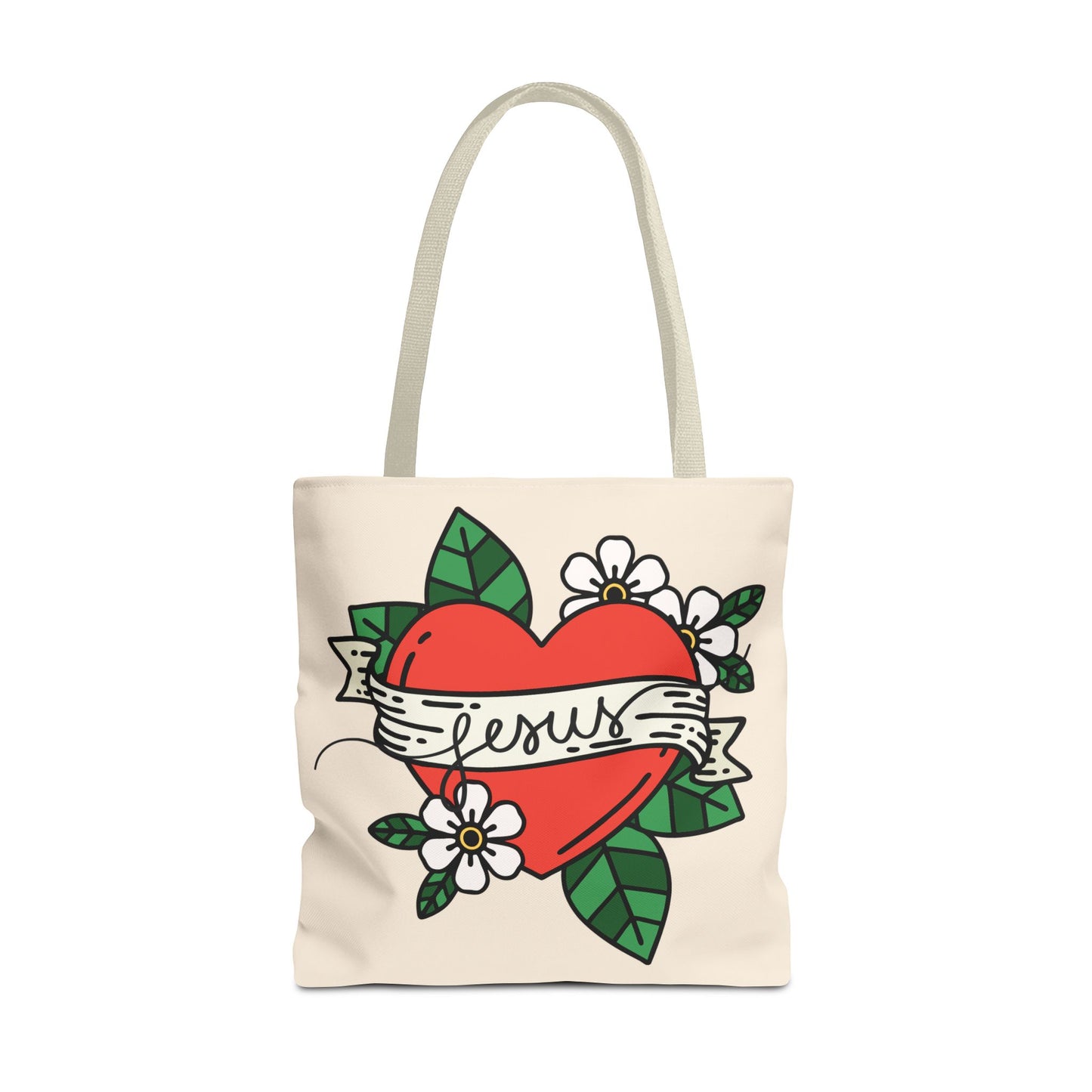 Jesus All-Over Print Tote Bag – Christian Bible Bag for Women