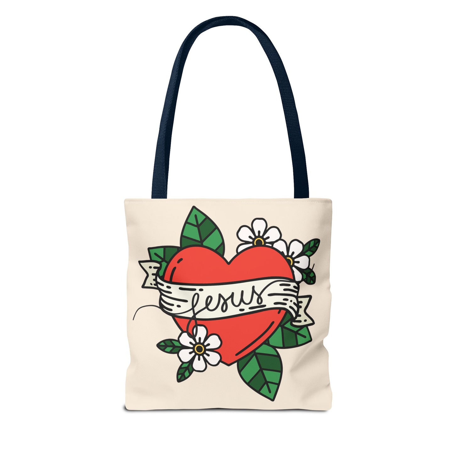 Jesus All-Over Print Tote Bag – Christian Bible Bag for Women