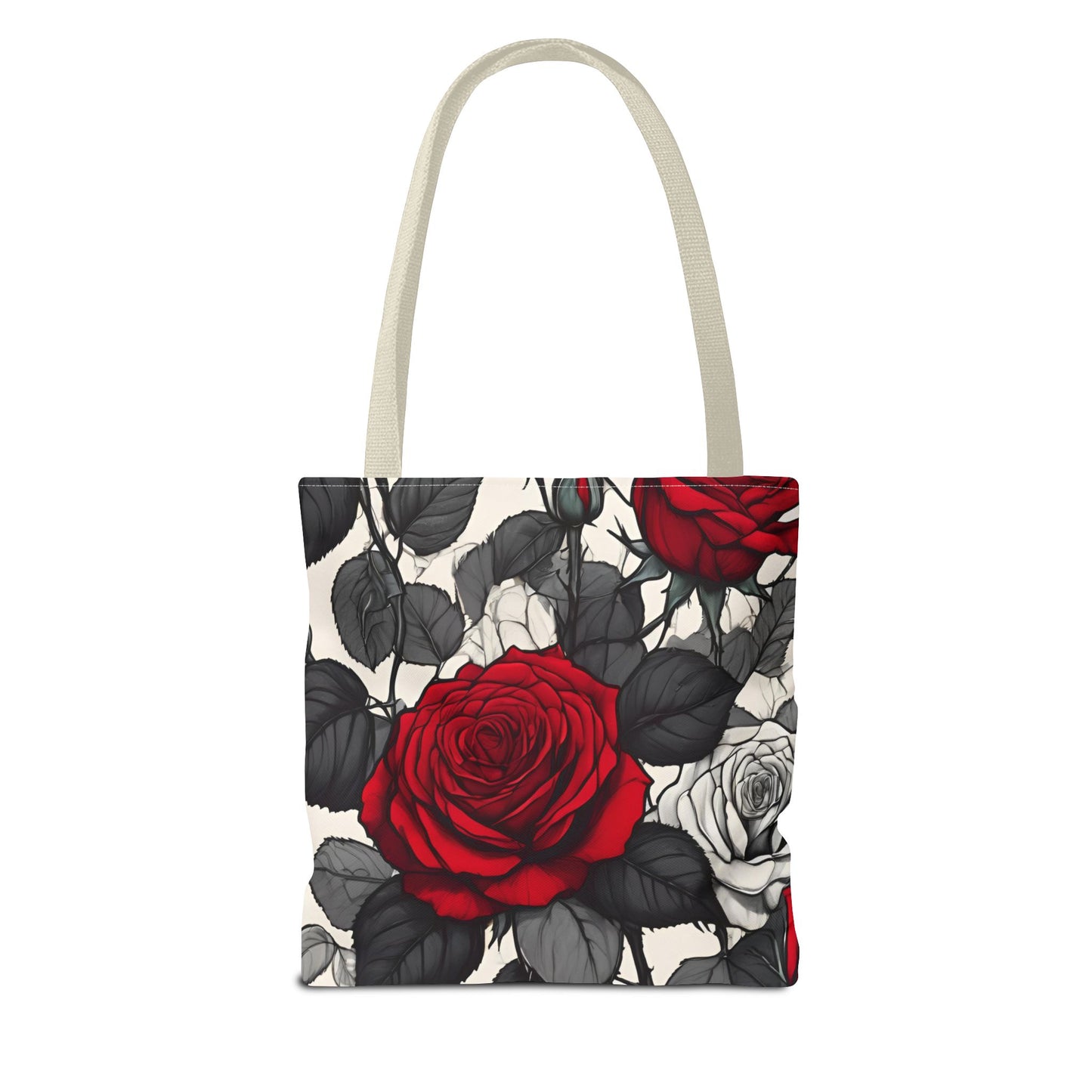 Free Indeed Rose All-Over Design Medium Tote Bag