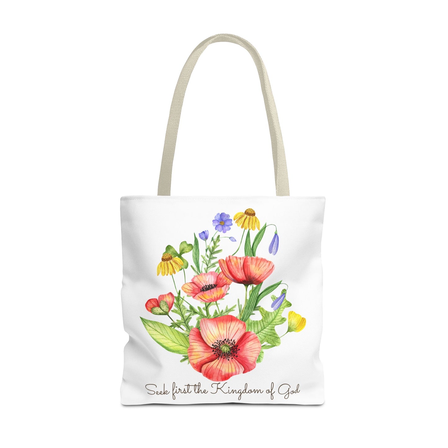 Seek First the Kingdom of God Large Tote Bag