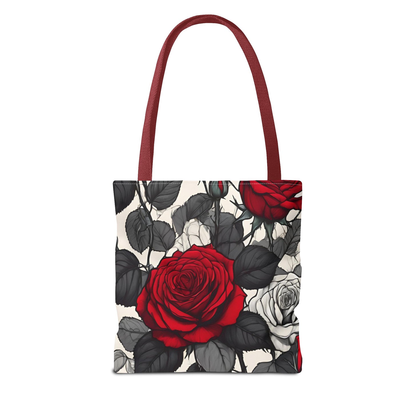 Free Indeed Rose All-Over Design Medium Tote Bag