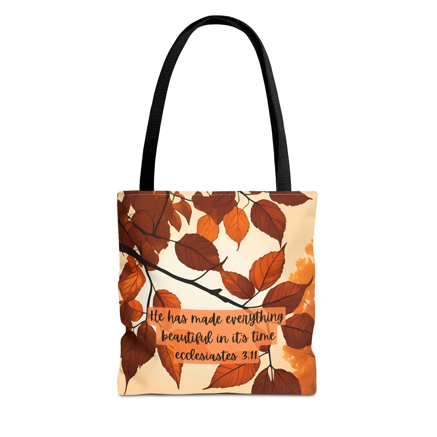 Fall Bible Book Bag – Ecclesiastes 3:11 Tote Bag