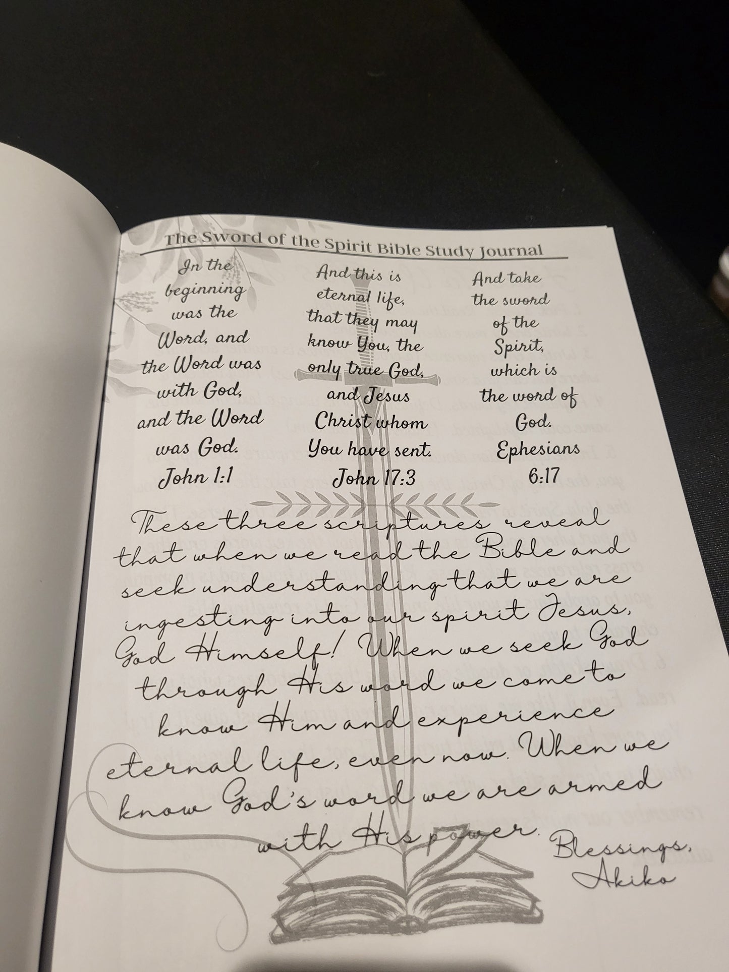 Sword of the Spirit Bible Study Verse Mapping Journal