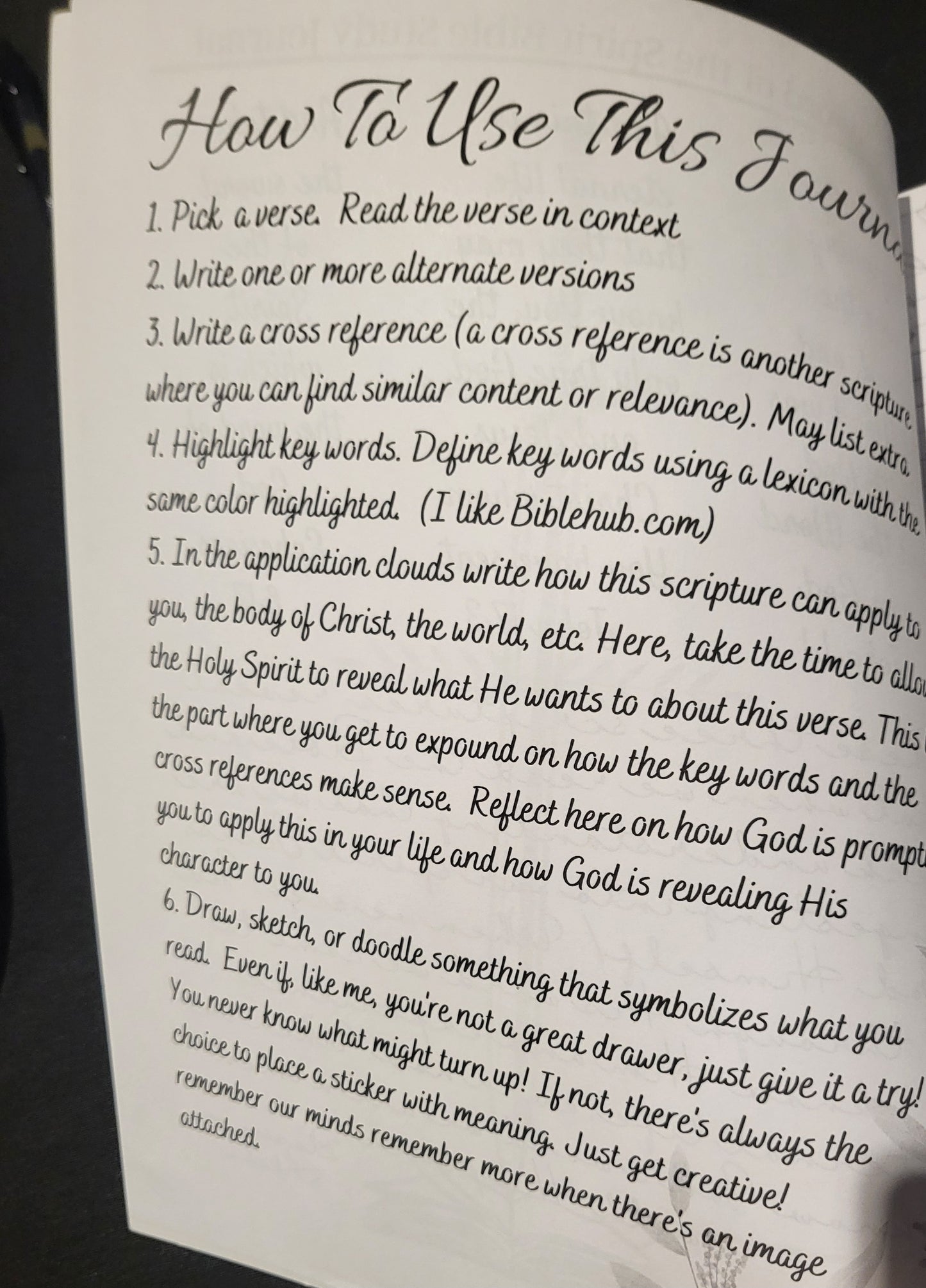 Sword of the Spirit Bible Study Verse Mapping Journal